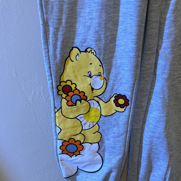 Care Bears Heather Gray Joggers with Bear Graphics - Picture 2 of 6